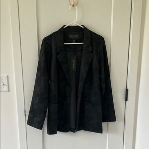 Rachel Zoe Camouflage Black Blazer